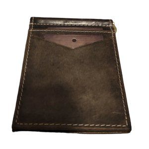 Money clip wallet, spring clip wallet, minimalist wallet, Handmade, leather good